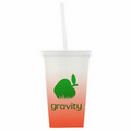 Cups-On-The-Go! - 20 Oz. Cool Color Changing Straw Tumbler